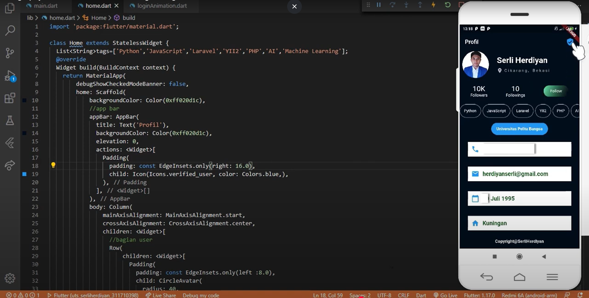 Biography Profile UI