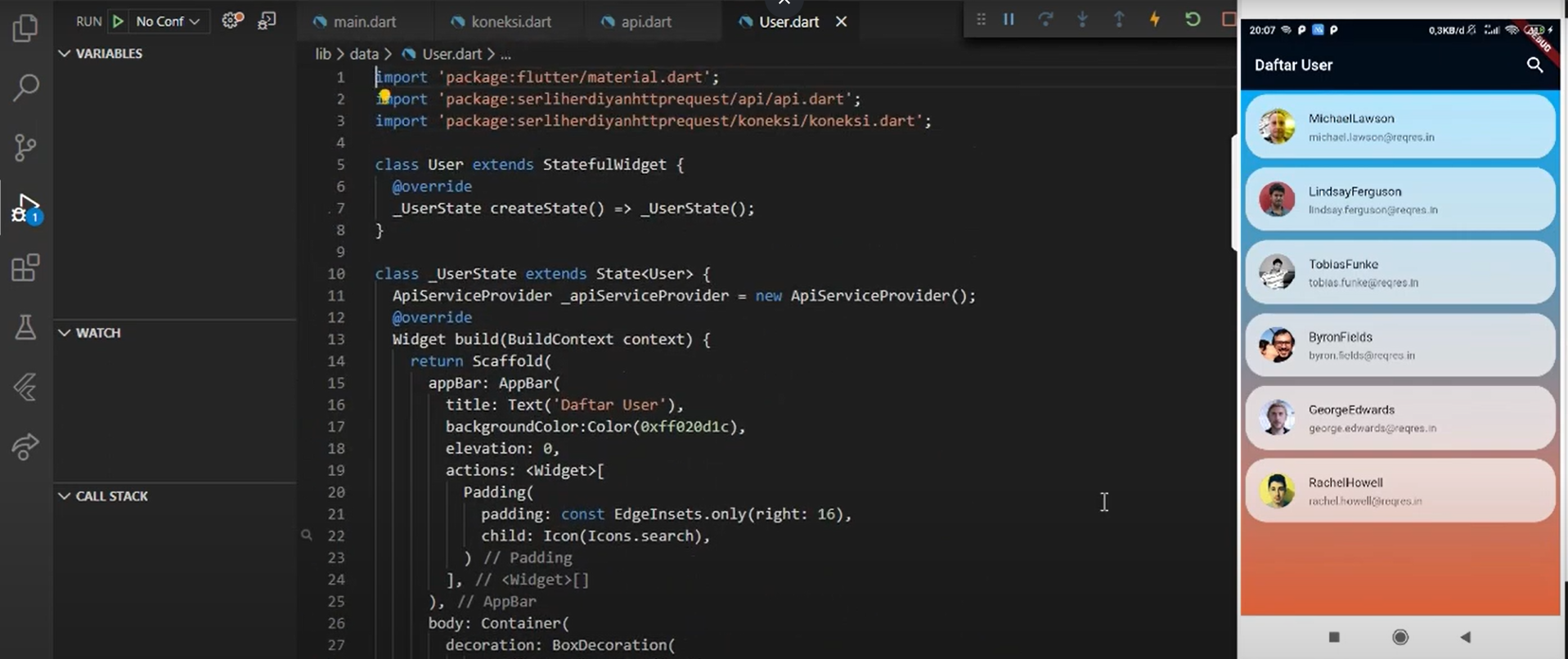 HTTP Request Flutter